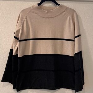 THML Colorblock and Stripe Sweater